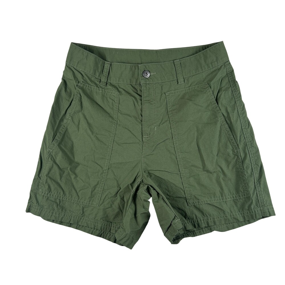 Columbia Shorts Womens Size 6 Green Poplin Utility 5in Inseam Casual Hiking
